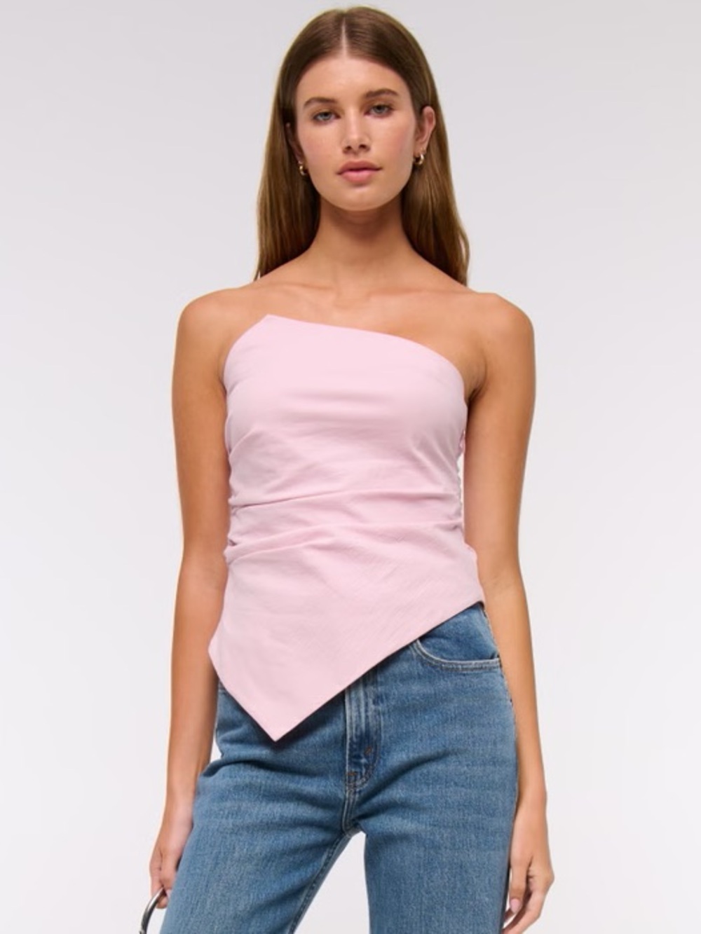 Abercrombie Women's Asymmetrical Strapless Top